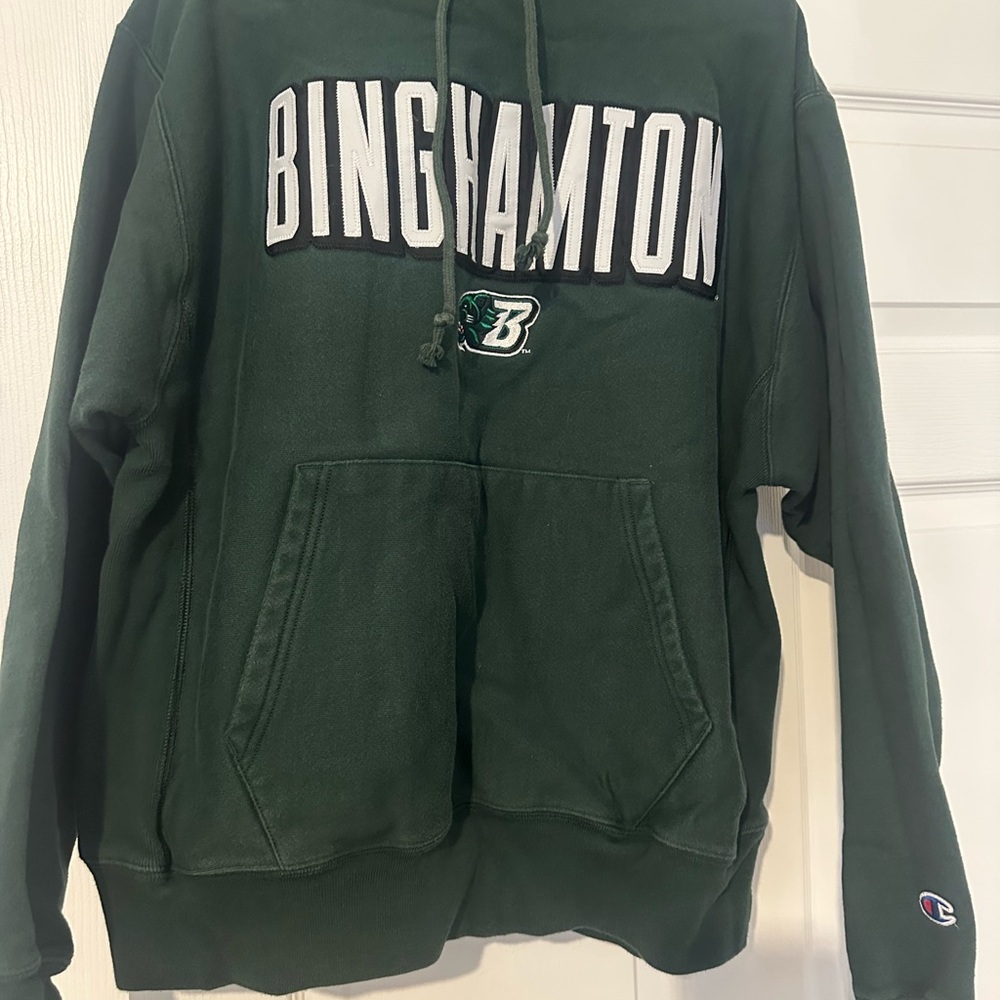Champion Green Binghamton Hoodie